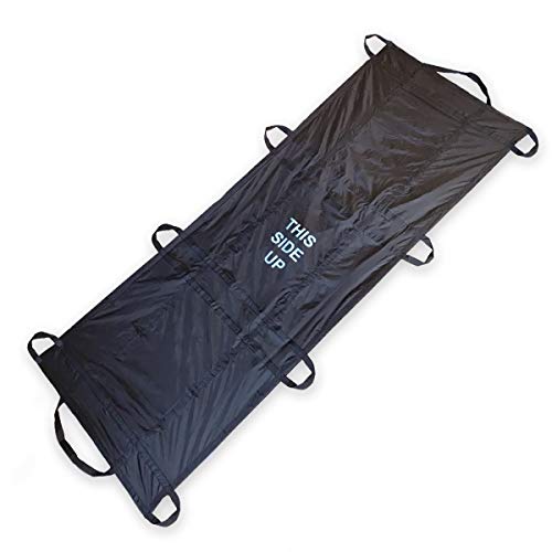 Rescue Essentials Quiklitter Lite, Black Nylon Handles, Nylon Fabric, 750 Lb Rated for Patient Transport and Casualty Evacuation, Vacuum Sealed for Small Cube Space