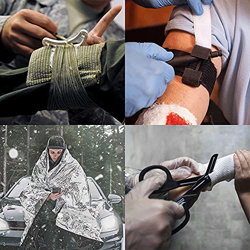 RHINO RESCUE Tactical Trauma Kit Emergency First Aid Stop The Bleed IFAK Refill Supplies Combat Wound Care Dressing Pack