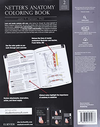 Netter's Anatomy Coloring Book Updated Edition (Netter Basic Science)