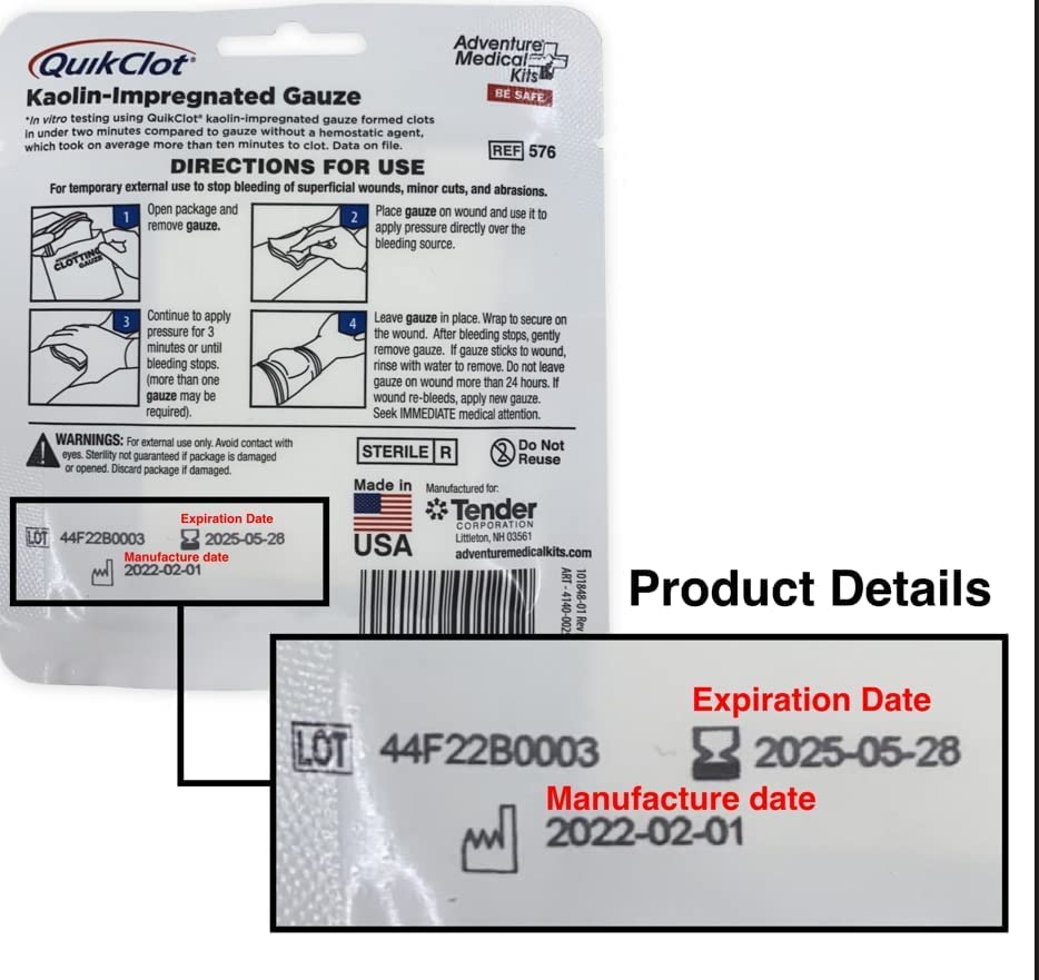 QuikClot Gauze 3" x 2'