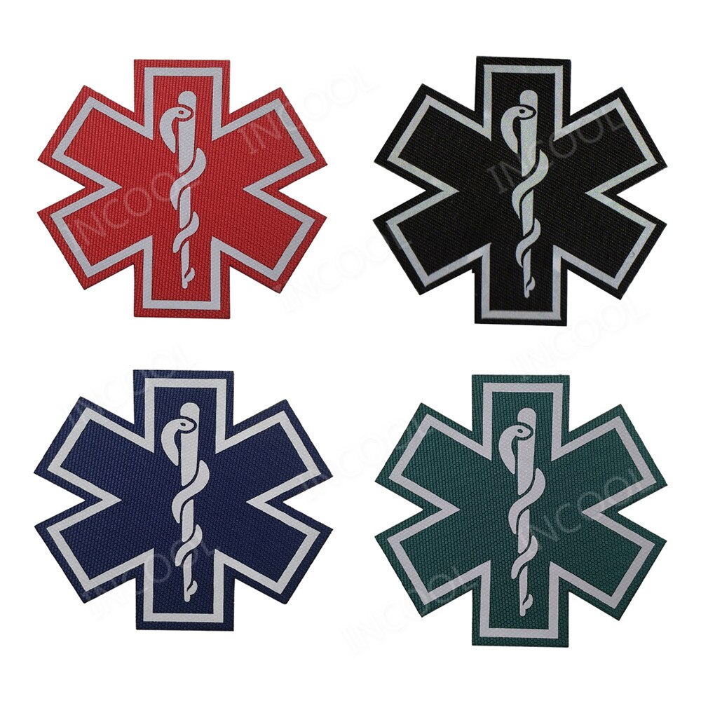 3D  Medical PARAMEDIC Skull Patches Tactical Military