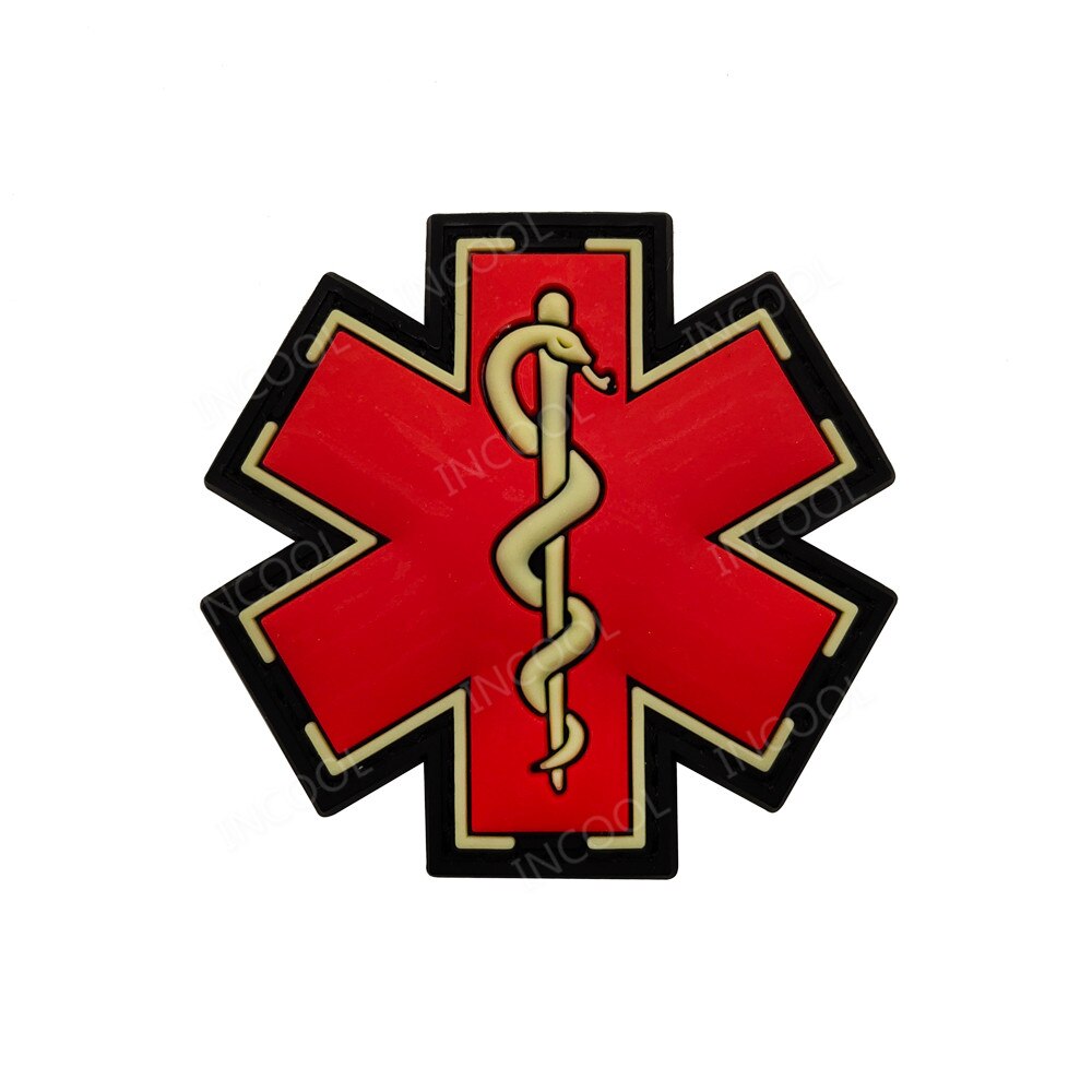 3D Medical PARAMEDIC Skull Patches Tactical Military