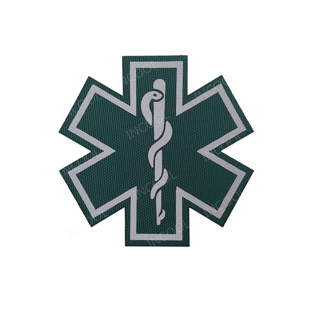 3D Medical PARAMEDIC Skull Patches Tactical Military