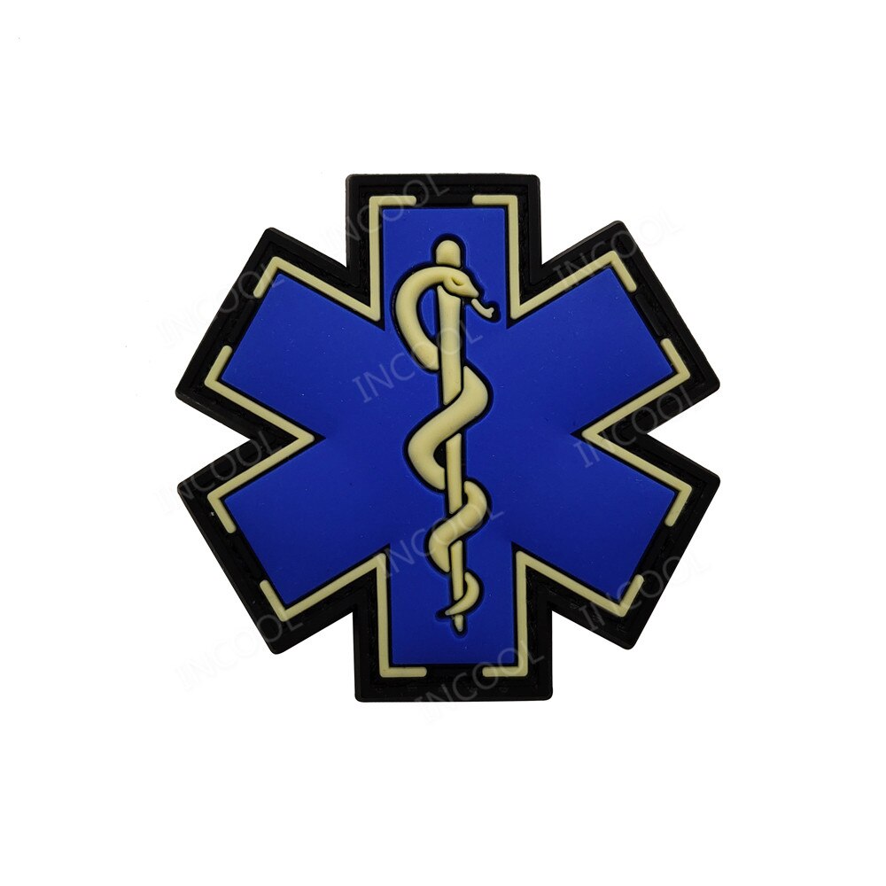 3D Medical PARAMEDIC Skull Patches Tactical Military