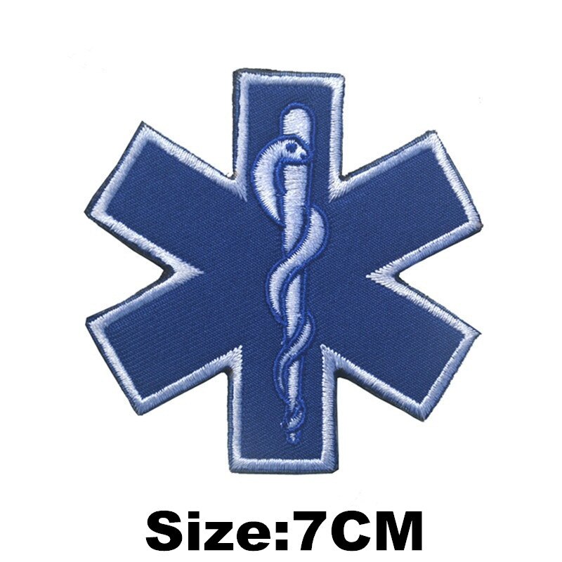 EMERGENCY MEDICAL TECHNICIAN Badge PVC Patches Glow In Dark MEDIC Hook Embroidered Patch Accessories for Backpacks Caps Clothes