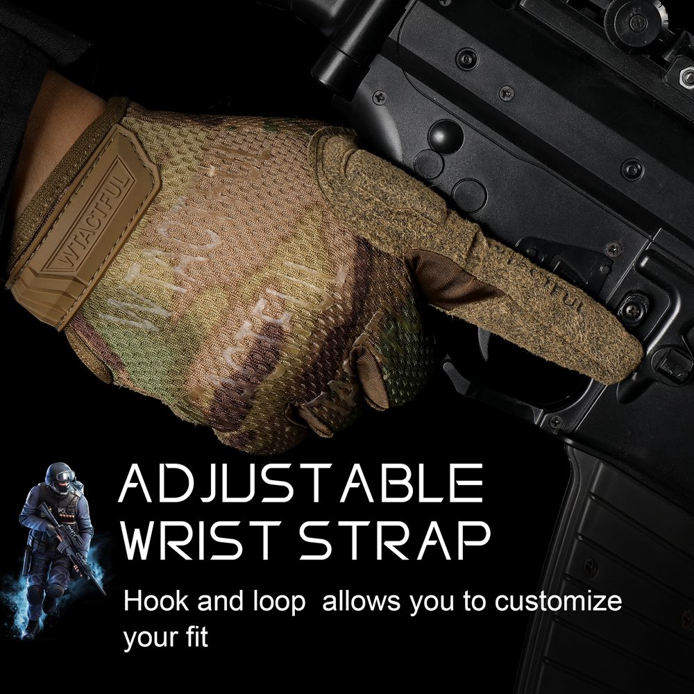 Tactical Army Long Gloves Breathable Military Paintball Airsoft Shooting Combat Full Finger Glove Men Women Lightweight Black