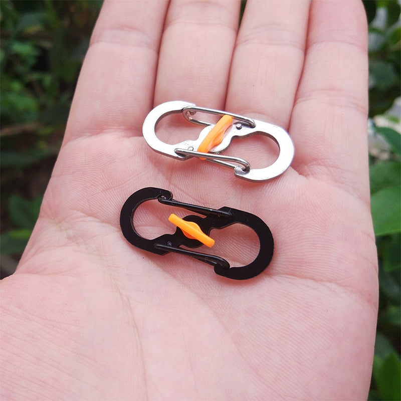 1/5/10Pcs Outdoor Camping S Type Carabiner