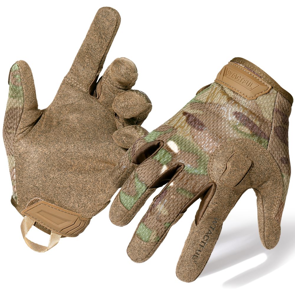 Tactical Army Long Gloves Breathable Military Paintball Airsoft Shooting Combat Full Finger Glove Men Women Lightweight Black