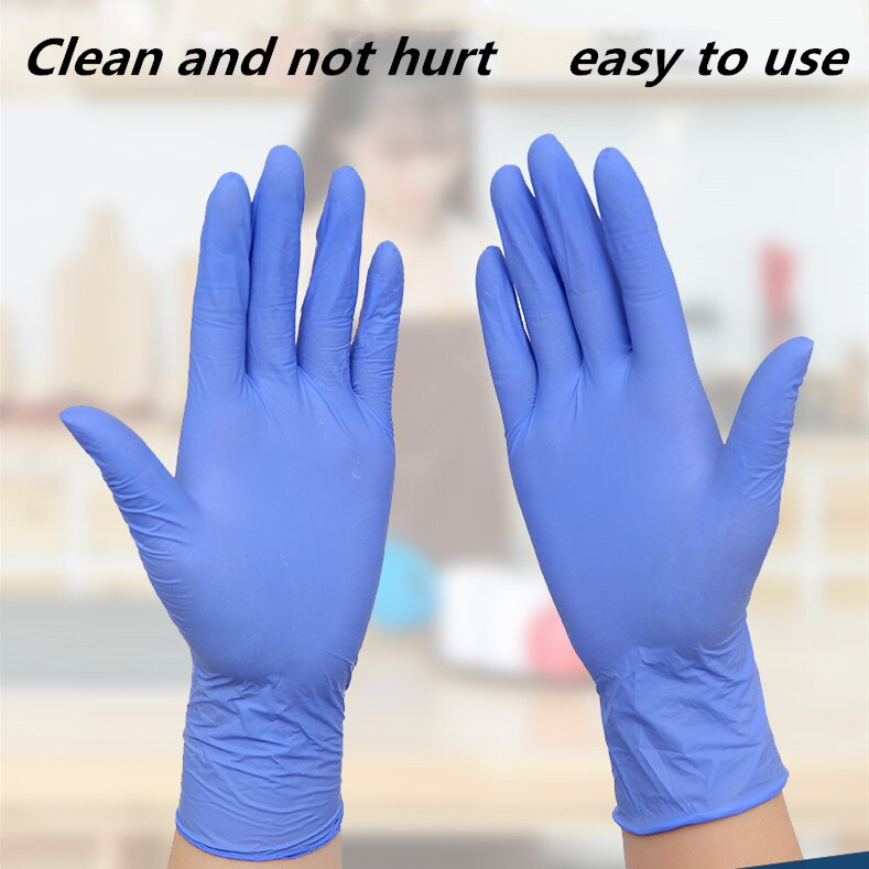 20pcs S M L Pure Nitrile Gloves Disposable Gloves Latex Free