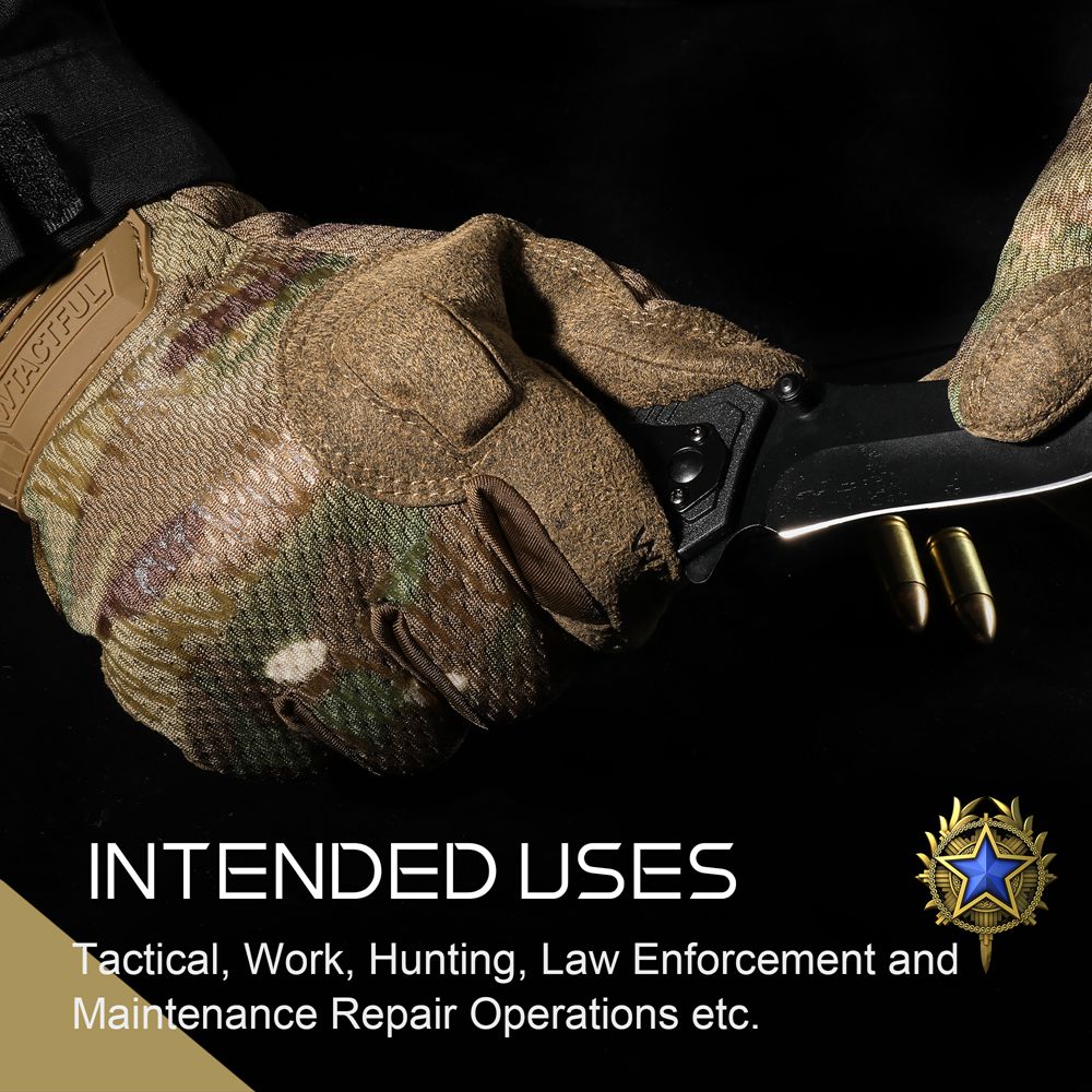 Tactical Army Long Gloves Breathable Military Paintball Airsoft Shooting Combat Full Finger Glove Men Women Lightweight Black
