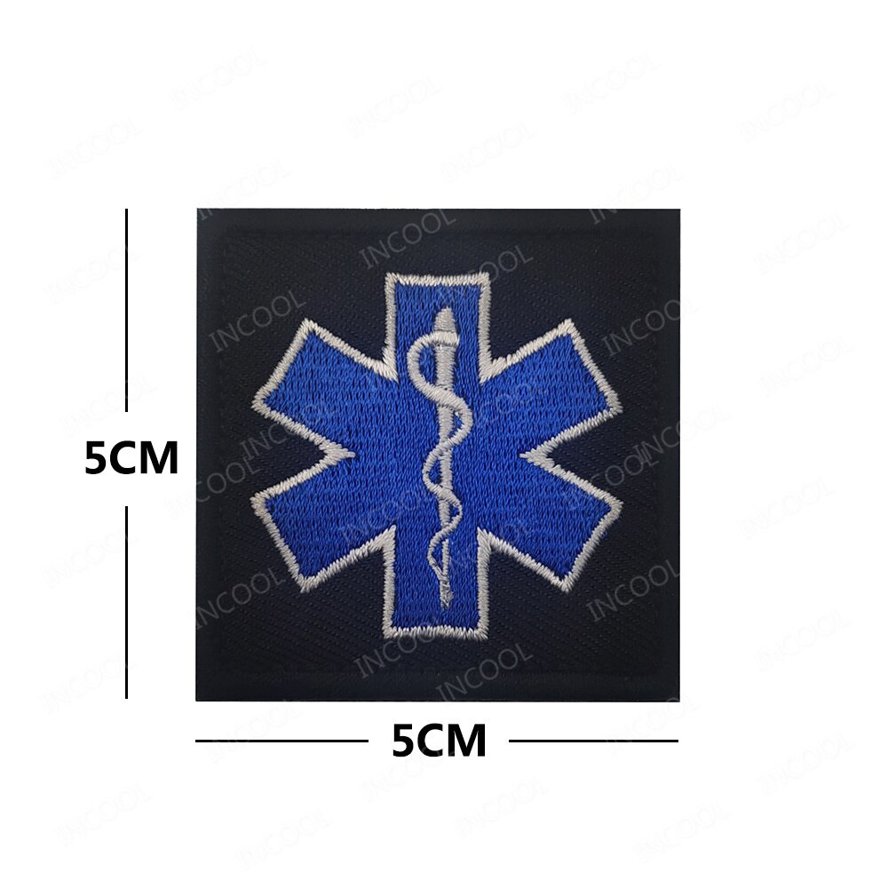 3D Medical PARAMEDIC Skull Patches Tactical Military