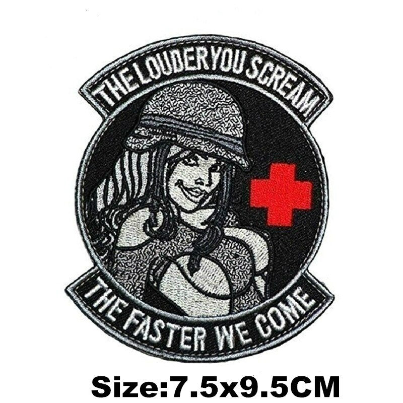 EMERGENCY MEDICAL TECHNICIAN Badge PVC Patches Glow In Dark MEDIC Hook Embroidered Patch Accessories for Backpacks Caps Clothes