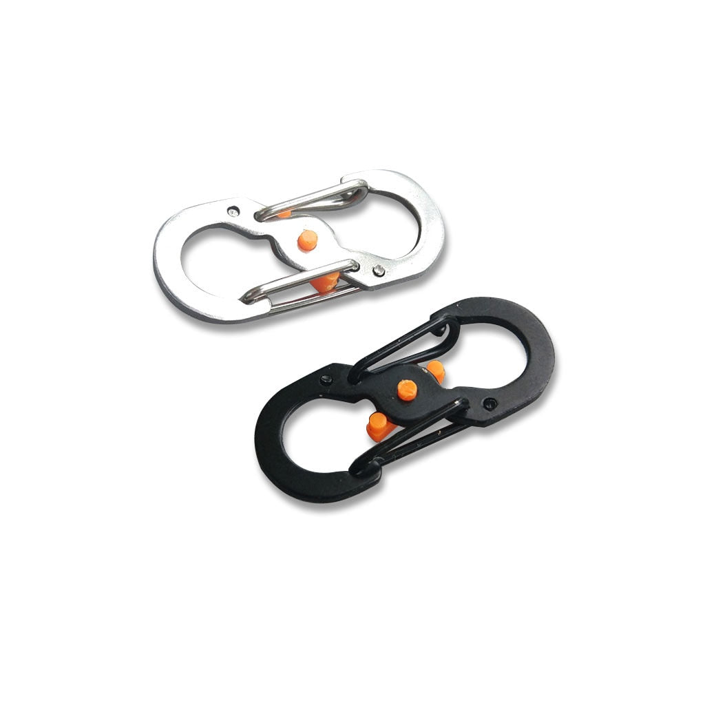 1/5/10Pcs Outdoor Camping S Type Carabiner