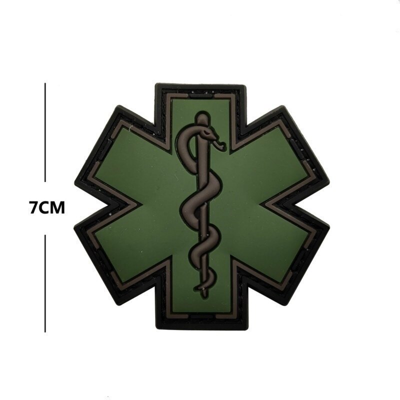 EMERGENCY MEDICAL TECHNICIAN Badge PVC Patches Glow In Dark MEDIC Hook Embroidered Patch Accessories for Backpacks Caps Clothes