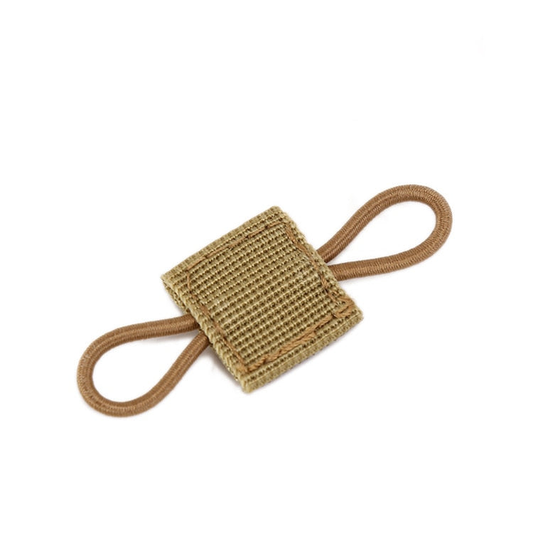Tactical MOLLE Elastic Molle Ribbon Buckle Tactical Binding Retainer for Antenna Stick Pipe Elastic Rope Webbing Buckle