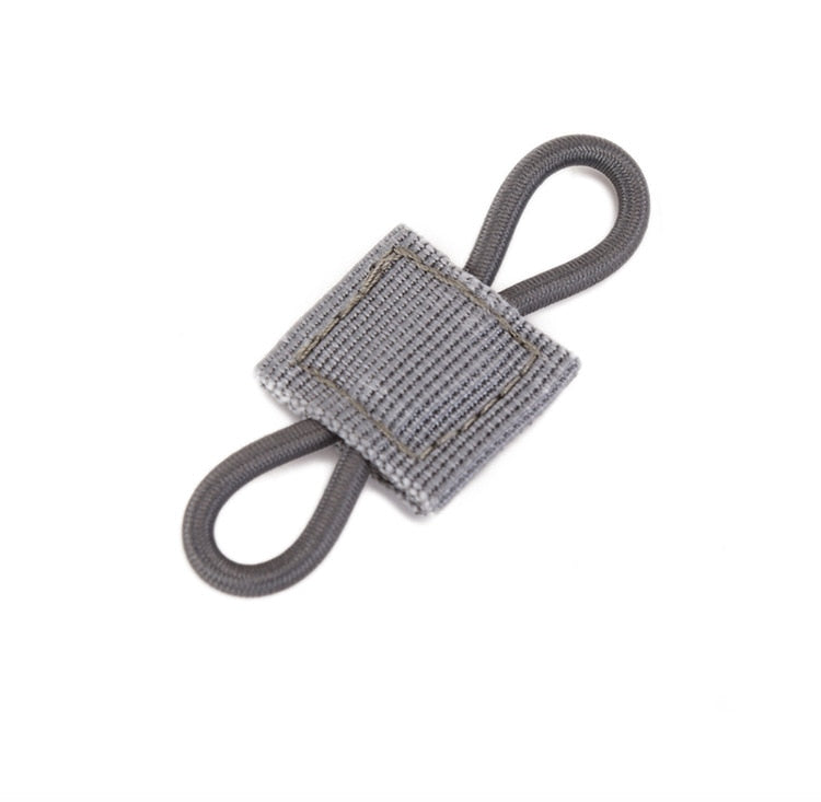 Tactical MOLLE Elastic Molle Ribbon Buckle Tactical Binding Retainer for Antenna Stick Pipe Elastic Rope Webbing Buckle