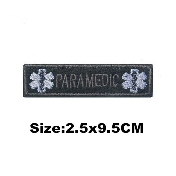 EMERGENCY MEDICAL TECHNICIAN Badge PVC Patches Glow In Dark MEDIC Hook Embroidered Patch Accessories for Backpacks Caps Clothes