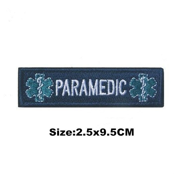 EMERGENCY MEDICAL TECHNICIAN Badge PVC Patches Glow In Dark MEDIC Hook Embroidered Patch Accessories for Backpacks Caps Clothes