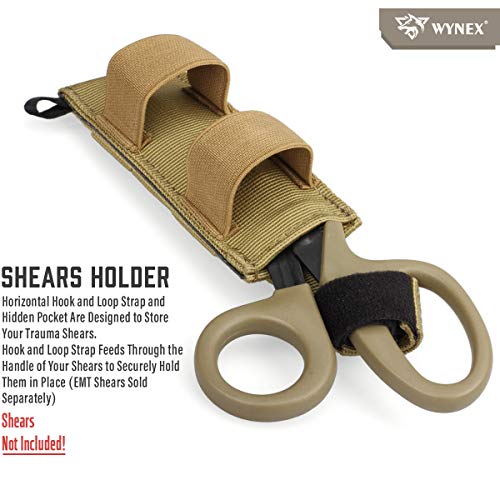 WYNEX Tourniquet Holder, Tactical Tourniquet Straps Holder MOLLE Medical EMT Hand Tools