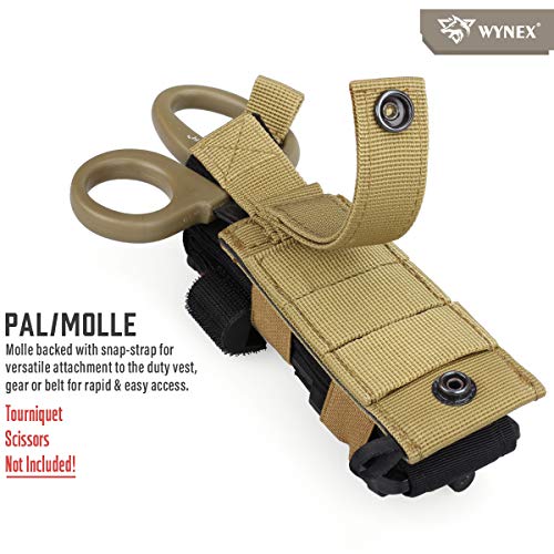 WYNEX Tourniquet Holder, Tactical Tourniquet Straps Holder MOLLE Medical EMT Hand Tools