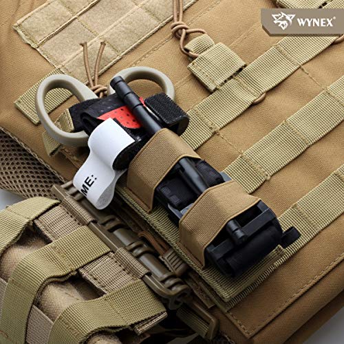 WYNEX Tourniquet Holder, Tactical Tourniquet Straps Holder MOLLE Medical EMT Hand Tools