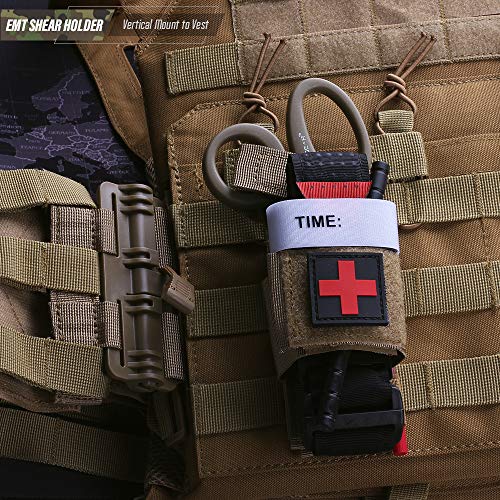 LIVANS Tactical Tourniquet Pouch Holder, Molle Shear Pouch Tourniquet & Trauma Medical Shear Pouch Molle PALS Belt Loop EMT Tools Pouch EDC Tactical Gear Holder