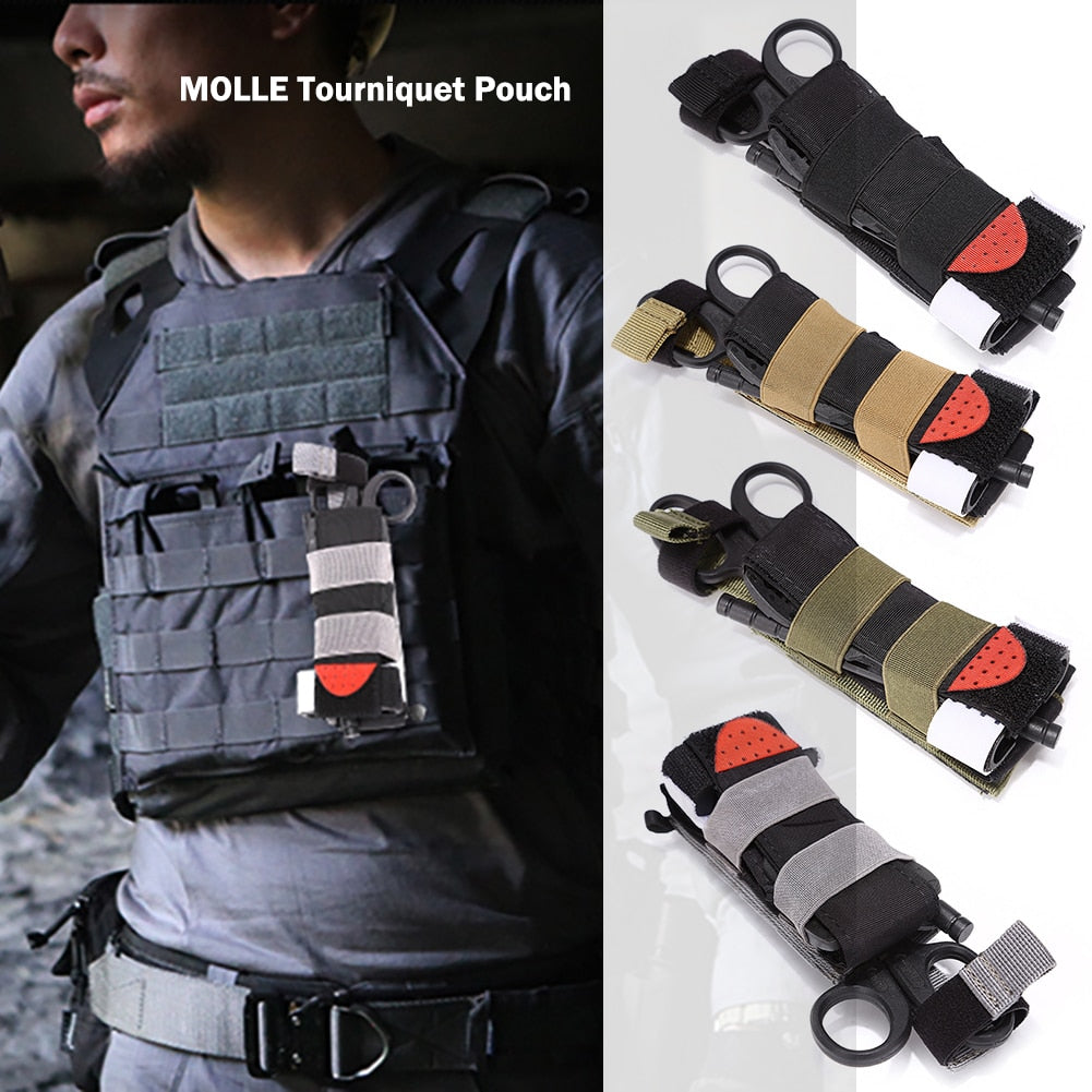 Tourniquet Bag Tactical Nylon Molle Pouch First Aid Kit Holder Belt Tourniquet Tactical CAT Medical  Military Gear Accessory