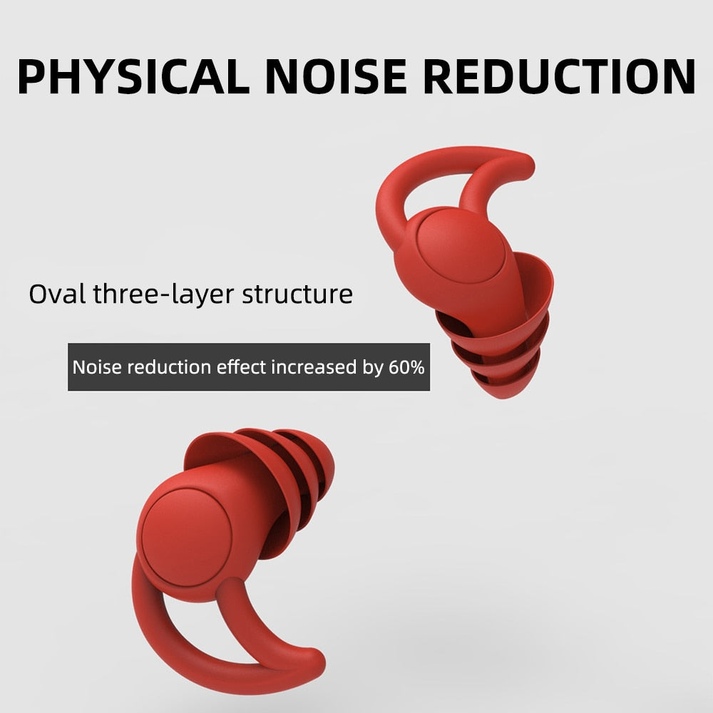 Sleep Soft Silicone Ear Plugs Sleeping Device Noise Reduction Earplugs Sound Insulation Dream Night Anti Snoring Ear Protection