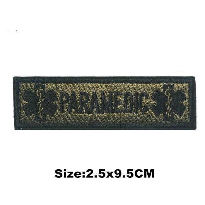 EMERGENCY MEDICAL TECHNICIAN Badge PVC Patches Glow In Dark MEDIC Hook Embroidered Patch Accessories for Backpacks Caps Clothes