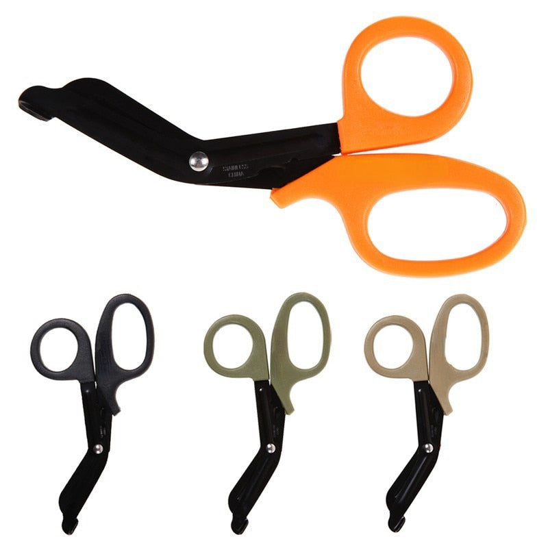 Shears Paramedic Medical EMT Emergency Scissors Bandage Cutter Outdoor Tactical Gear Paracord Pocket Tool Camping Hiking