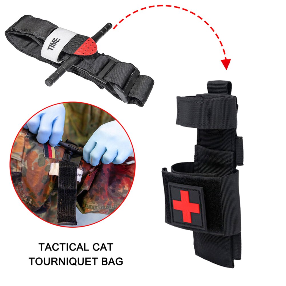 Tourniquet Bag Tactical Nylon Molle Pouch First Aid Kit Holder Belt Tourniquet Tactical CAT Medical  Military Gear Accessory